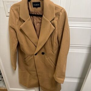 Women’s Tan Pea Coat